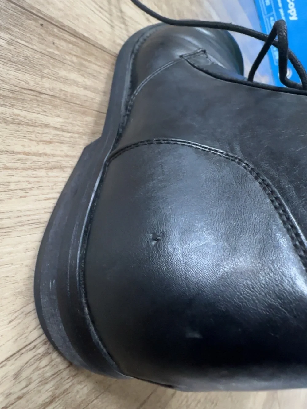 Marc Anthony Black Leather Chukka Boots - Lace-Up